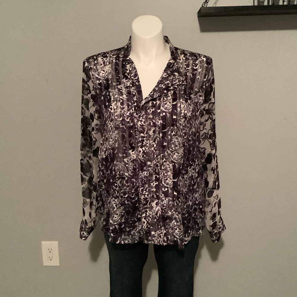 Sheer Snap Front Shirt